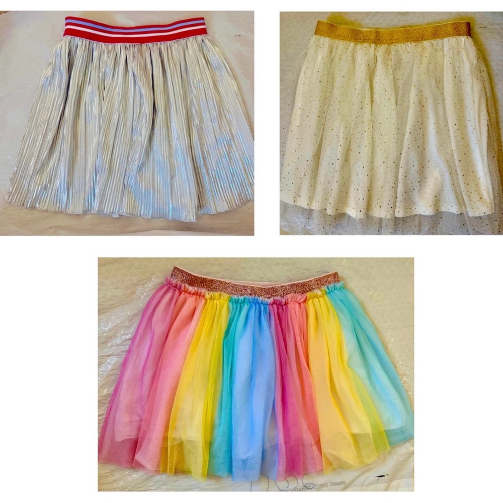 Super cute Glitter/Shimmer Girls Tutu Skirts Set of 3 size 6